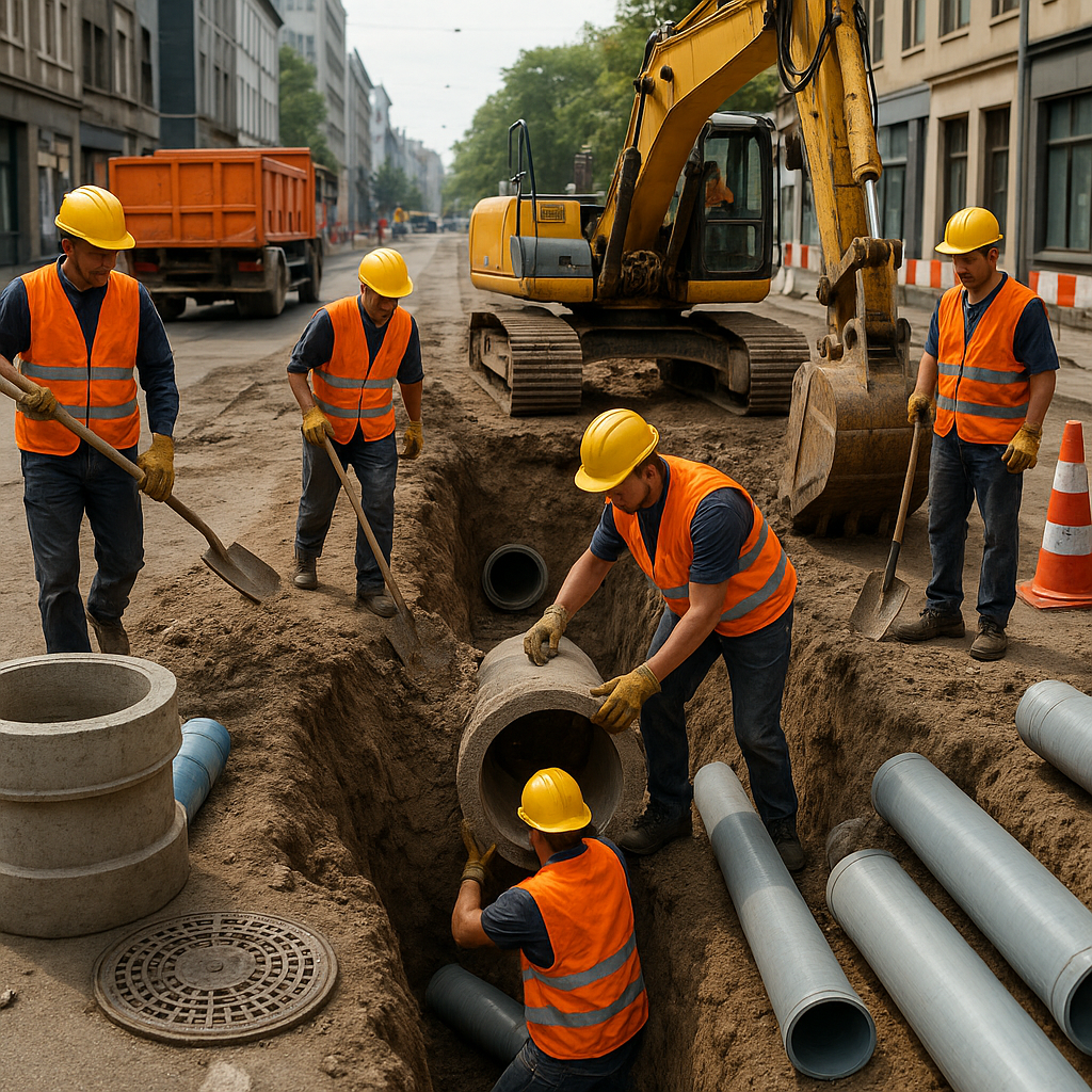 Professional image for Choosing the Right Sewer Pipe Materials in 2024