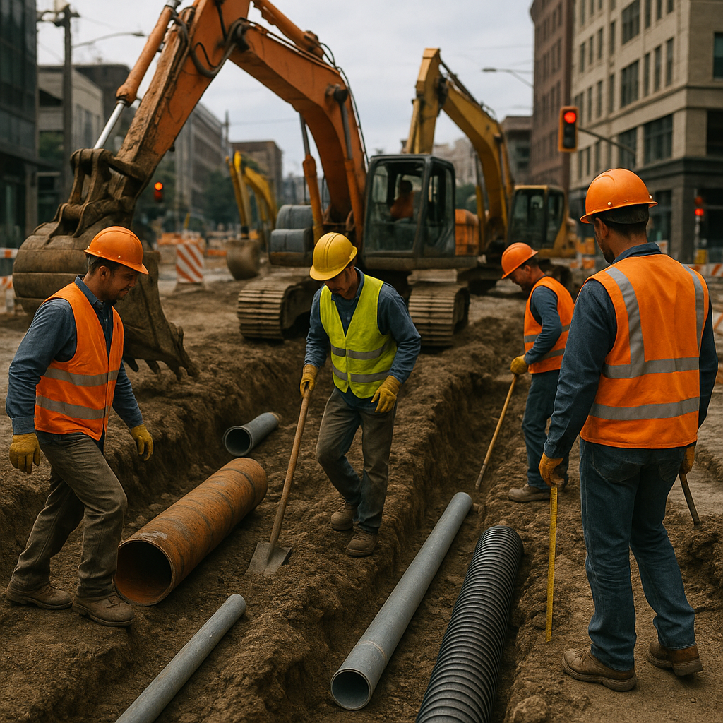 Professional image for Efficient Pipe Material Replacement for Sewer Systems